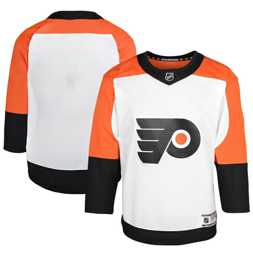 NHL White Philadelphia Flyers Youth Away Premier Jersey