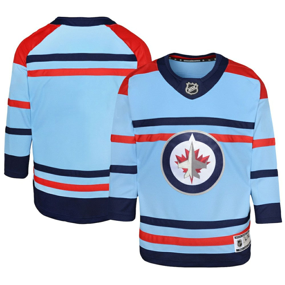 NHL Light Blue Winnipeg Jets Youth Anniversary Premier Jersey
