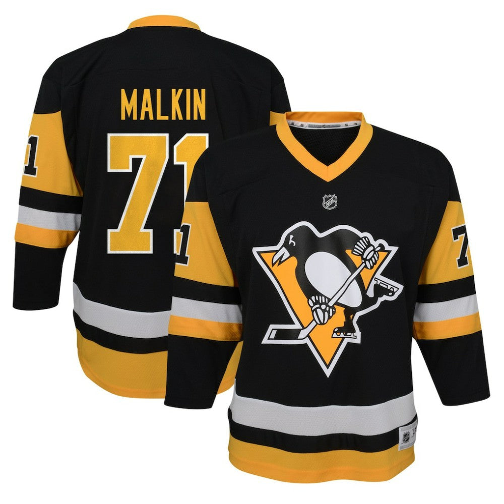 NHL Black Evgeni Malkin Pittsburgh Penguins Youth Home Replica Player Jersey