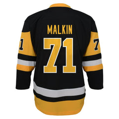 NHL Black Evgeni Malkin Pittsburgh Penguins Youth Home Replica Player Jersey