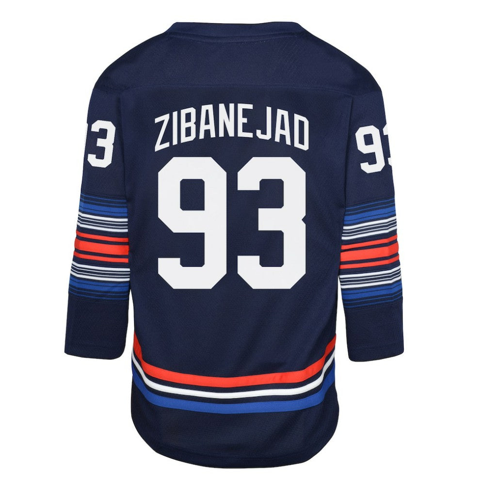 NHL Navy Mika Zibanejad New York Rangers Youth Alternate Replica Player Jersey
