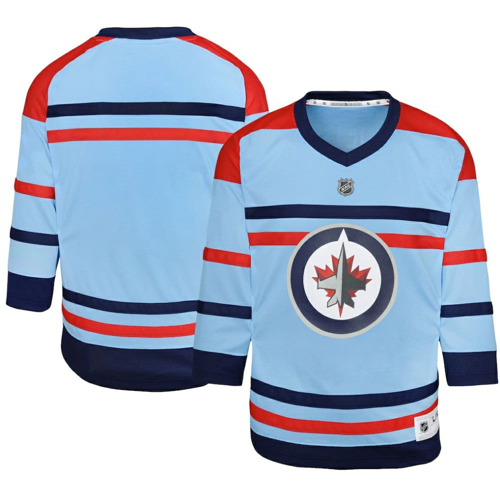 NHL Light Blue Winnipeg Jets Youth Anniversary Replica Jersey