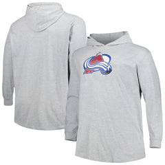 NHL Heather Gray Colorado Avalanche Big & Tall Pullover Hoodie