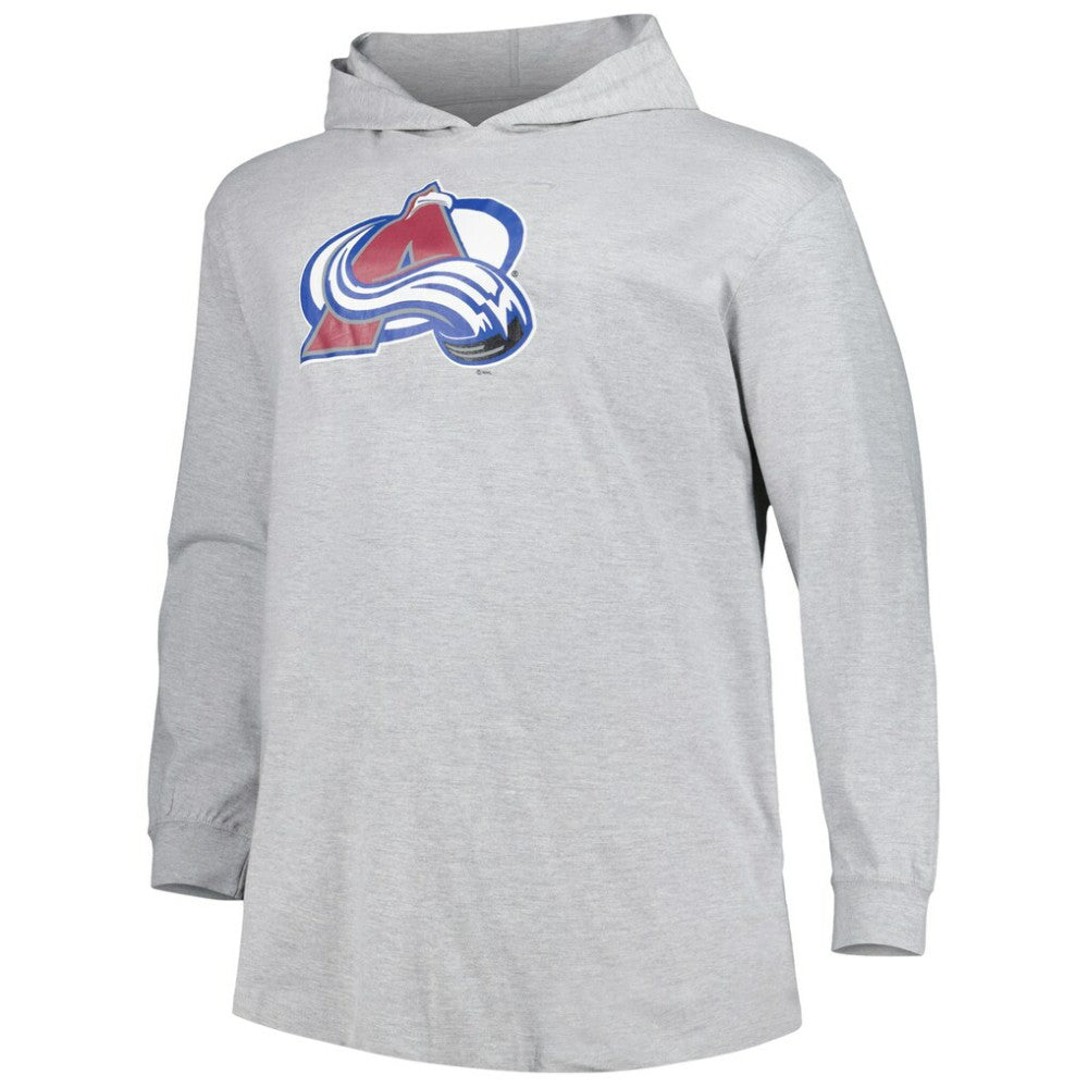 NHL Heather Gray Colorado Avalanche Big & Tall Pullover Hoodie