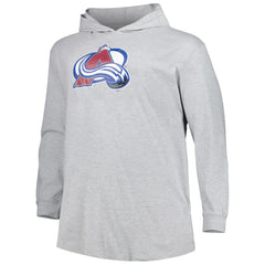NHL Heather Gray Colorado Avalanche Big & Tall Pullover Hoodie