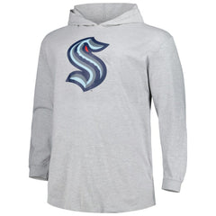 NHL Heather Gray Seattle Kraken Big & Tall Pullover Hoodie