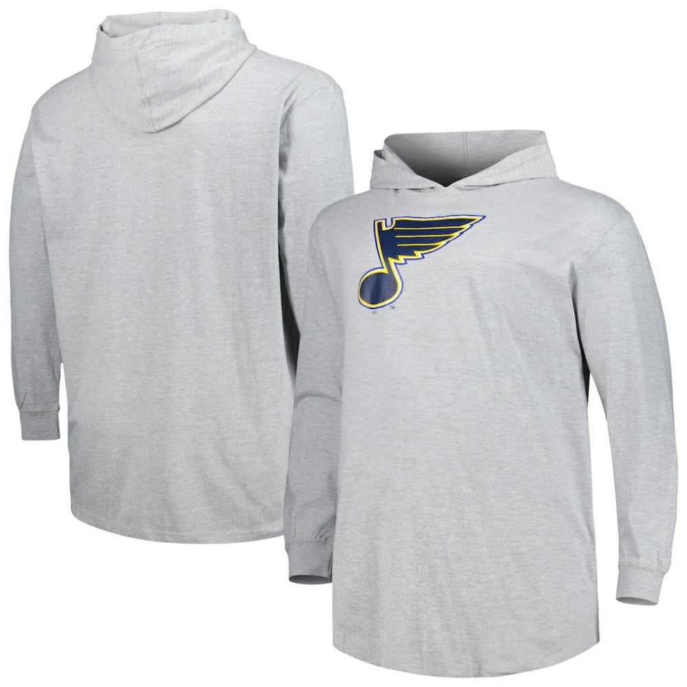 NHL Heather Gray St. Louis Blues Big & Tall Pullover Hoodie