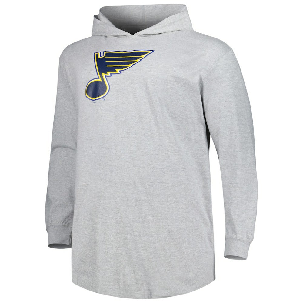 NHL Heather Gray St. Louis Blues Big & Tall Pullover Hoodie