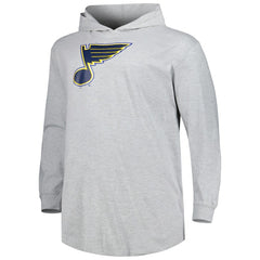 NHL Heather Gray St. Louis Blues Big & Tall Pullover Hoodie