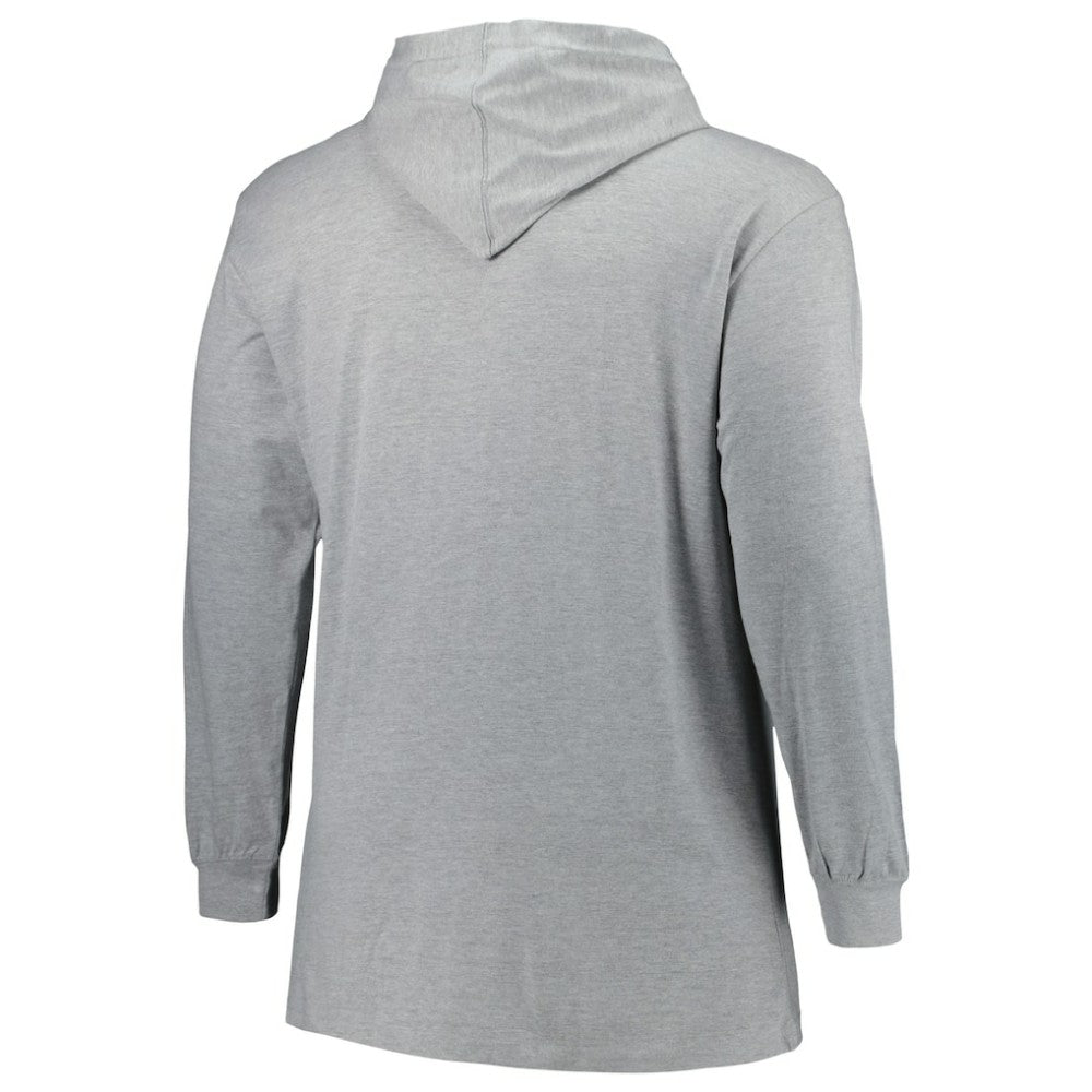 NHL Heather Gray Tampa Bay Lightning Big & Tall Pullover Hoodie