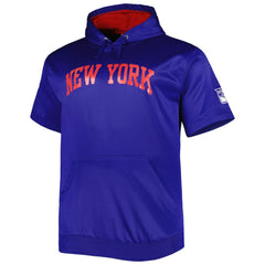 NHL Royal New York Rangers Big & Tall Logo Short Sleeve Hoodie