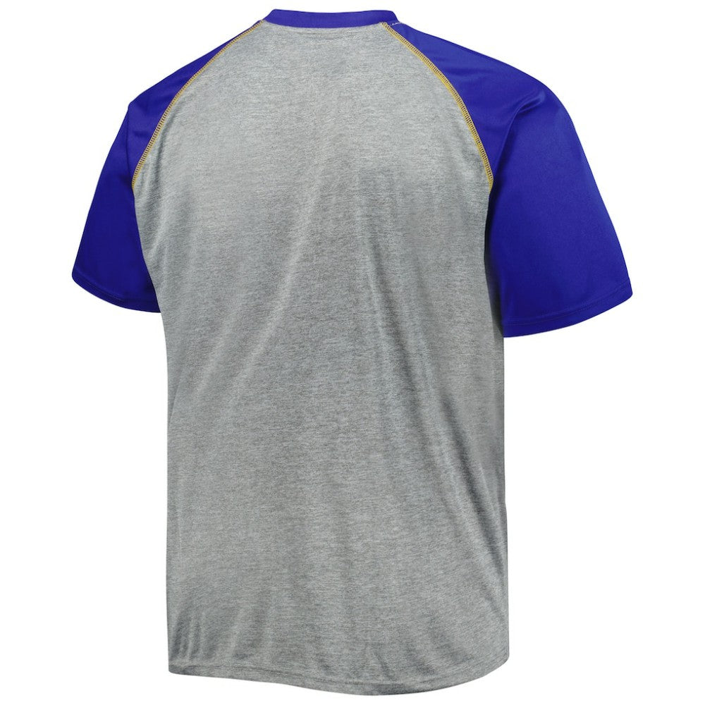 NHL Heather Gray St. Louis Blues Big & Tall Logo Raglan T-Shirt