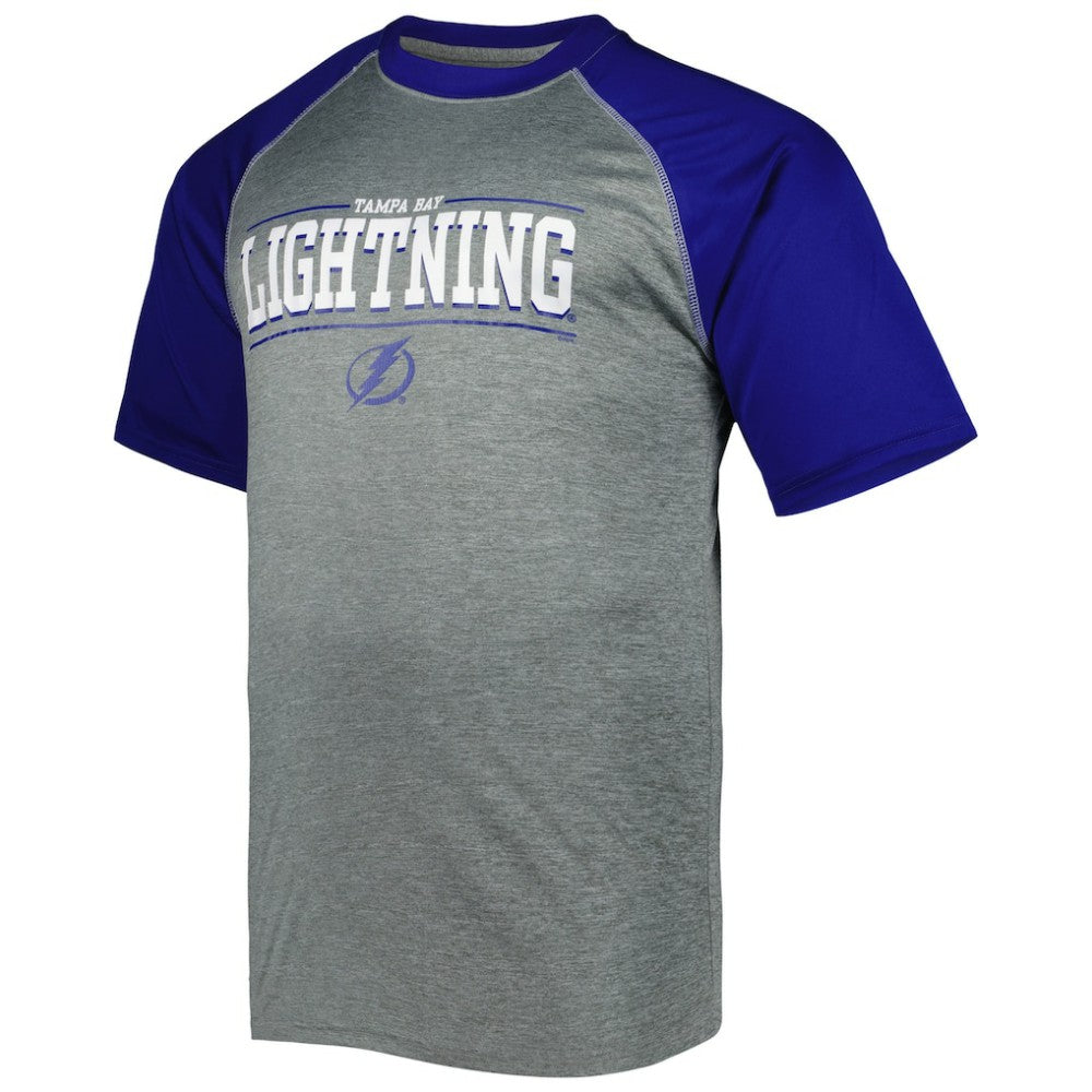 NHL Heather Gray Tampa Bay Lightning Big & Tall Logo Raglan T-Shirt