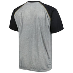 NHL Heather Gray Vegas Golden Knights Big & Tall Logo Raglan T-Shirt