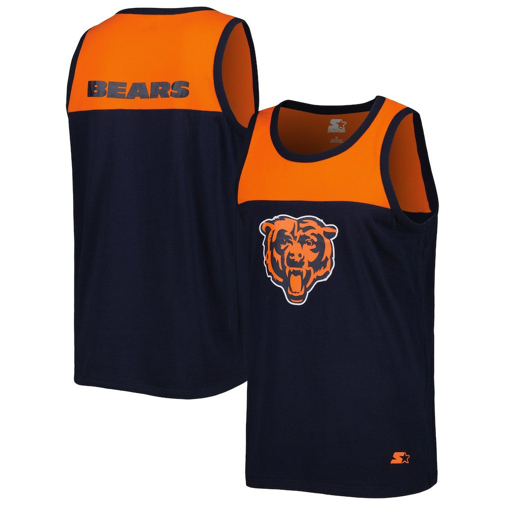 Starter Logo Touchdown Fashion Tank Top - Chicago Bears