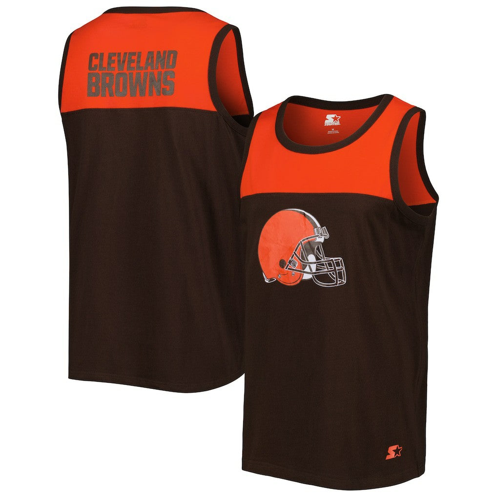 Starter Logo Touchdown Fashion Tank Top - Cleveland Browns