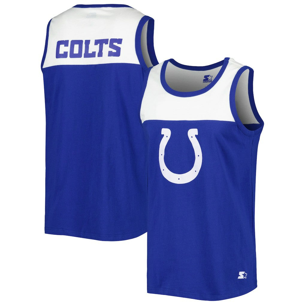 Starter Logo Touchdown Fashion Tank Top - Indianapolis Colts