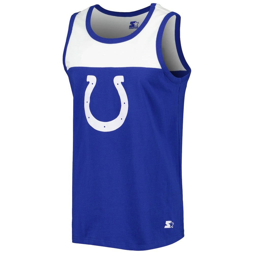 Starter Logo Touchdown Fashion Tank Top - Indianapolis Colts