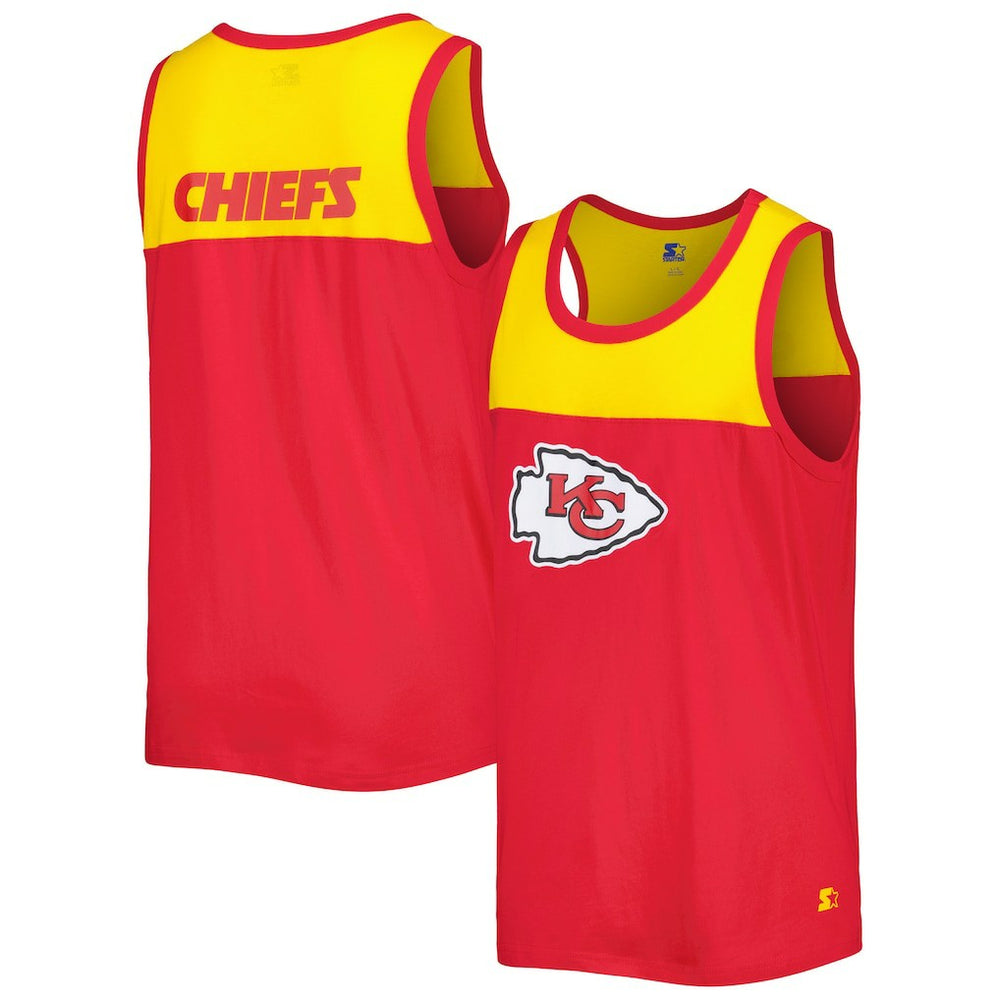 Starter Logo Touchdown Fashion Tank Top - Kansas City Chiefs
