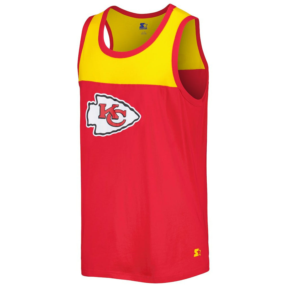 Starter Logo Touchdown Fashion Tank Top - Kansas City Chiefs