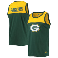 Starter Logo Touchdown Fashion Tank Top - Green Bay Packers