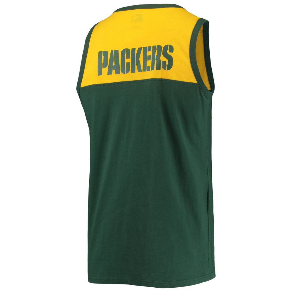 Starter Logo Touchdown Fashion Tank Top - Green Bay Packers