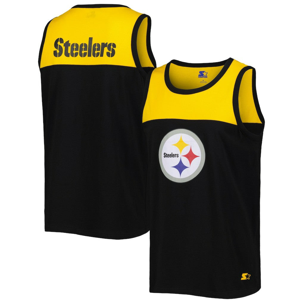 Starter Logo Touchdown Fashion Tank Top - Pittsburgh Steelers