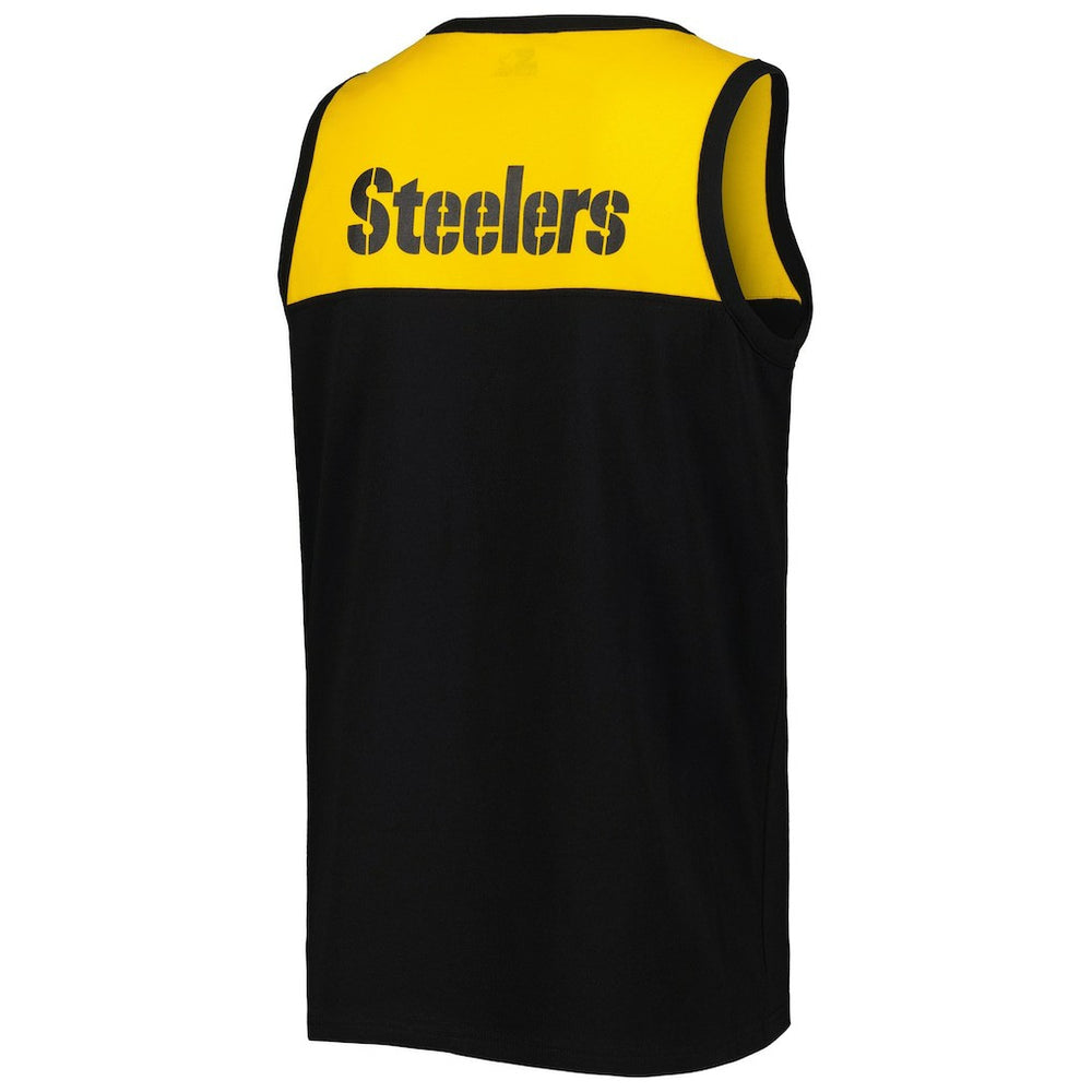 Starter Logo Touchdown Fashion Tank Top - Pittsburgh Steelers