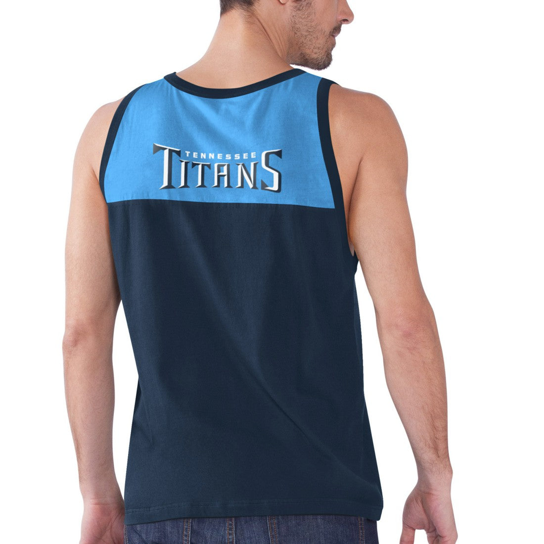 Starter Logo Touchdown Fashion Tank Top - Tennessee Titans