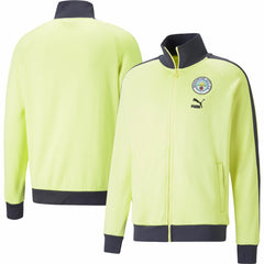 Manchester City ftblHeritage T7 Raglan Full-Zip Track Jacket - Puma Yellow