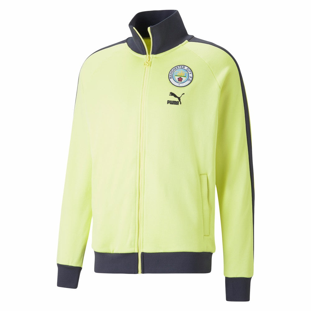 Manchester City ftblHeritage T7 Raglan Full-Zip Track Jacket - Puma Yellow