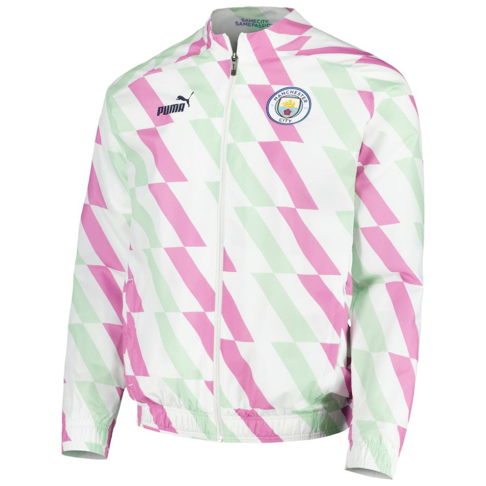 Manchester City 2022/23 Pre-Match Full-Zip Jacket - Puma White
