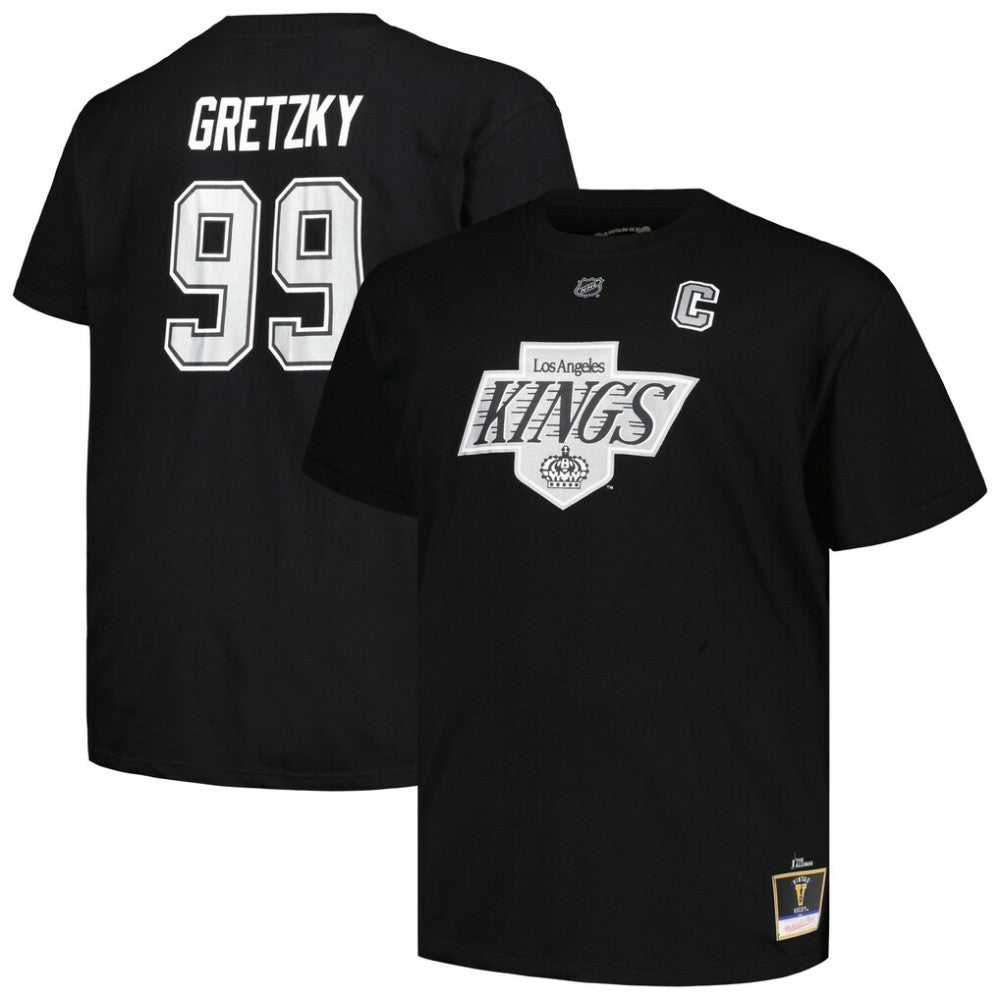 NHL Black Wayne Gretzky Los Angeles Kings Mitchell & Ness Big & Tall Name & Number T-Shirt