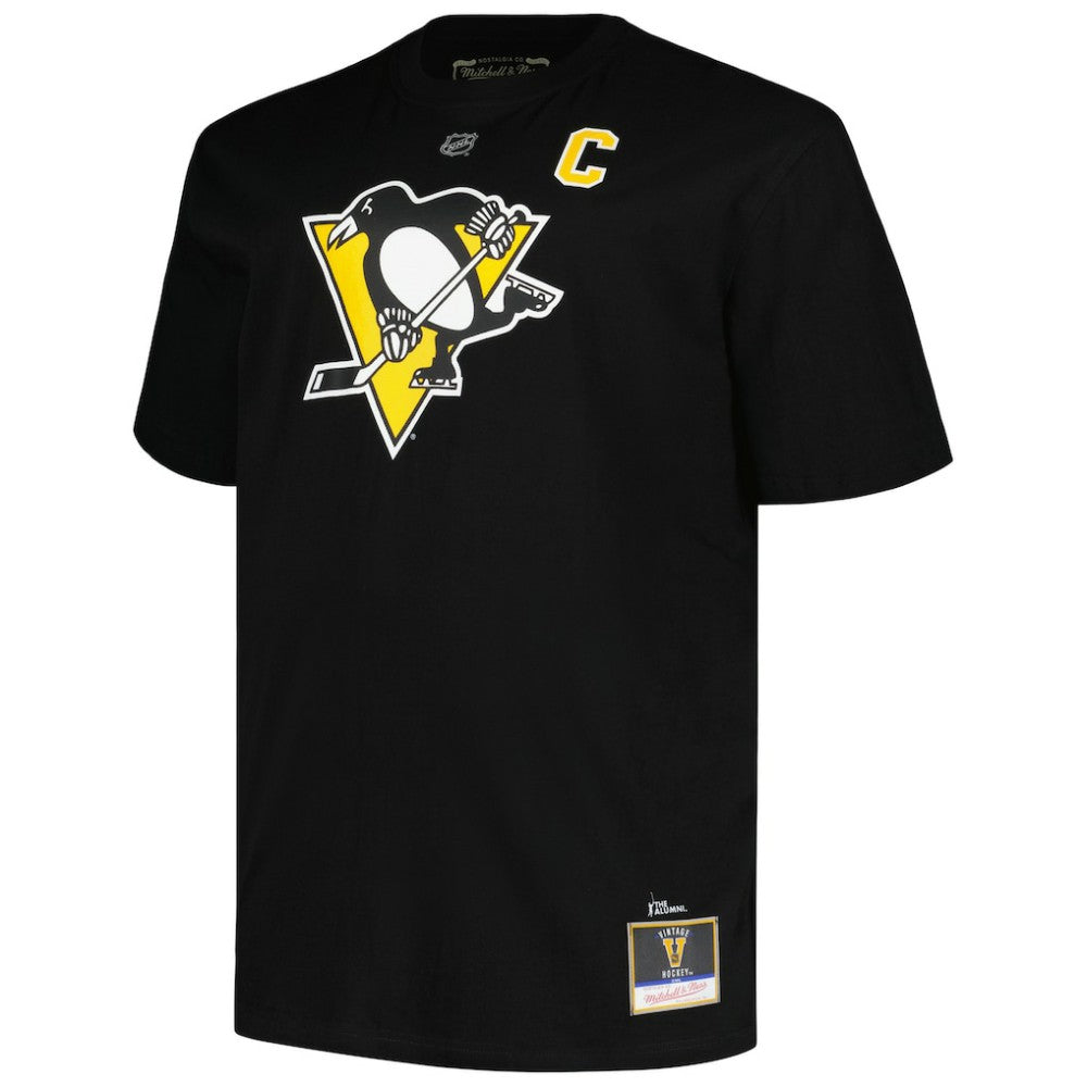 NHL Black Mario Lemieux Pittsburgh Penguins Mitchell & Ness Big & Tall Name & Number T-Shirt