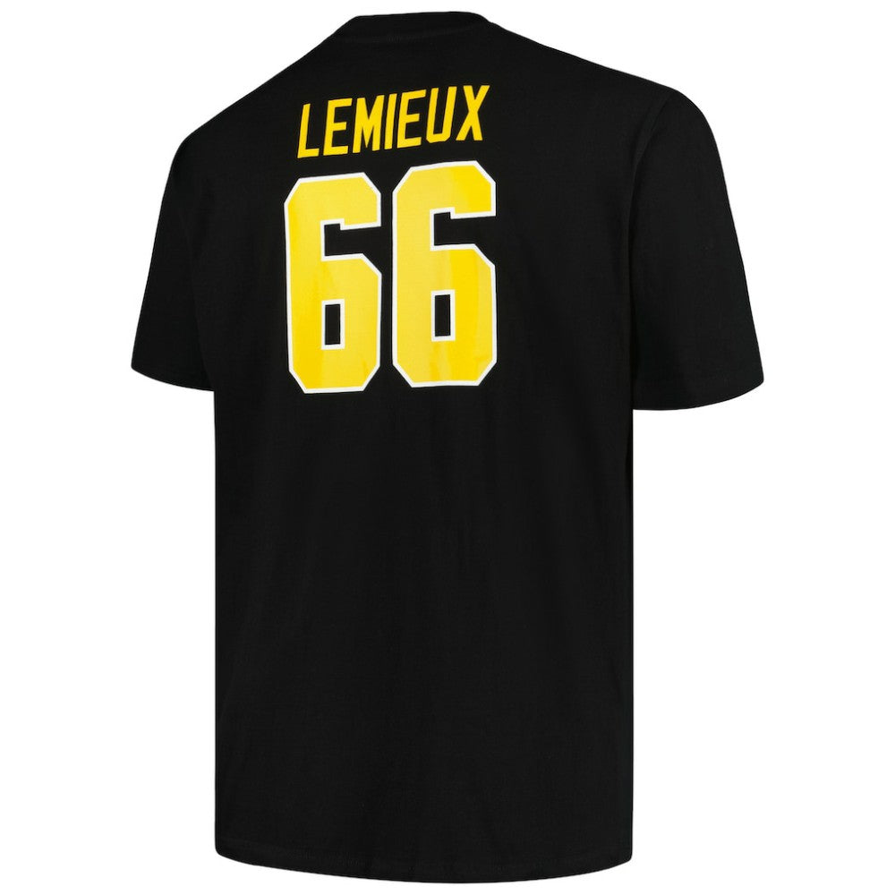 NHL Black Mario Lemieux Pittsburgh Penguins Mitchell & Ness Big & Tall Name & Number T-Shirt