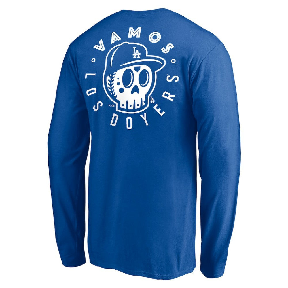 MLB Los Angeles Dodgers Team Hometown Collection Sugar Skull Long Sleeve T-Shirt