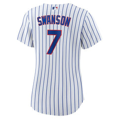 MLB Dansby Swanson Chicago Cubs Nike Women's Home Replica Player Jersey