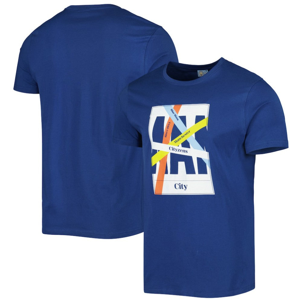 Manchester City Art T-Shirt -  Blue