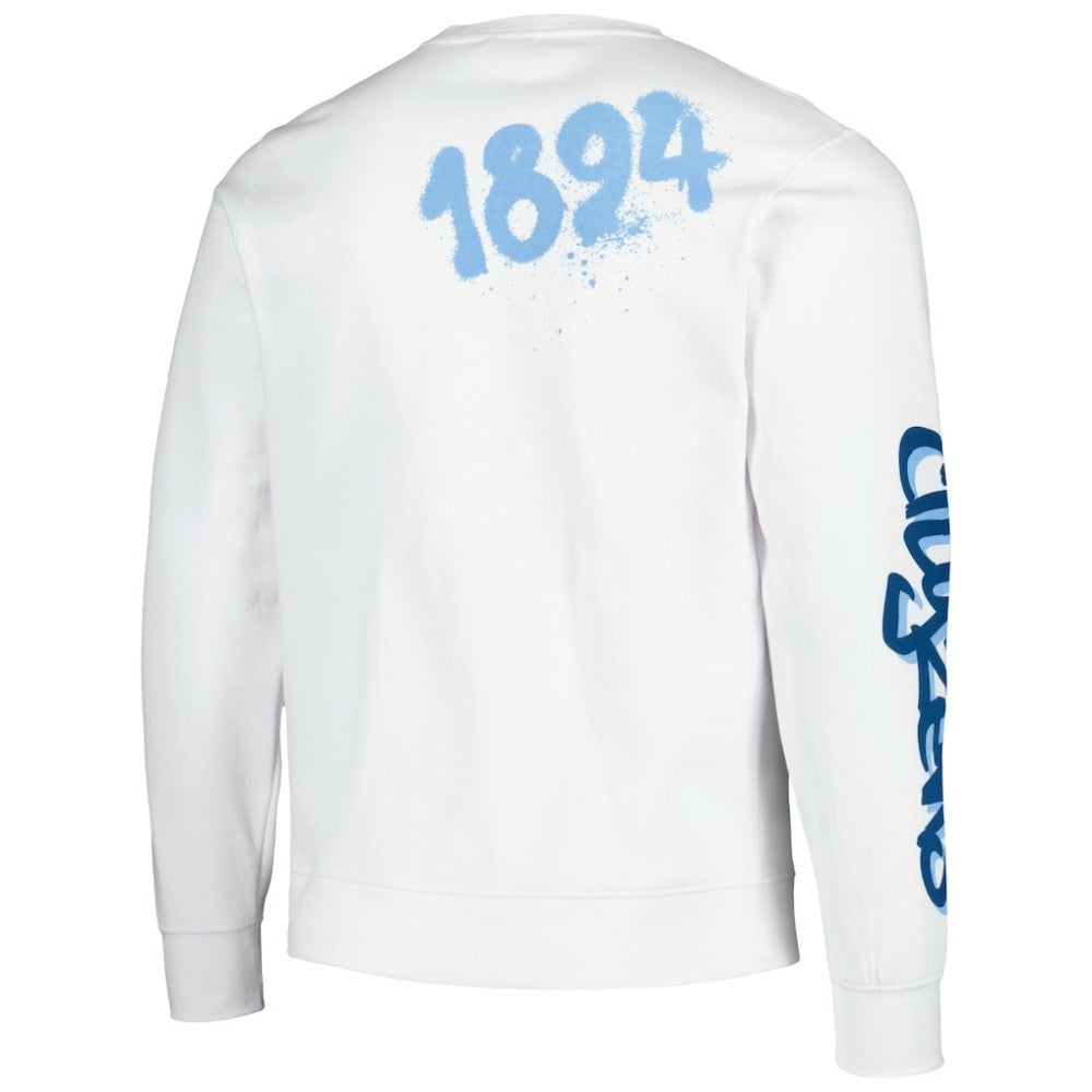 Manchester City Graffiti Pullover Sweatshirt -  White