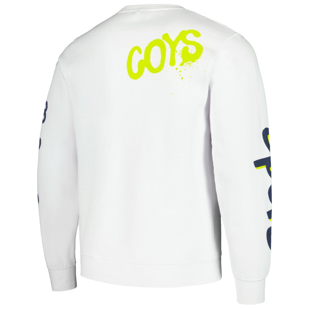 Tottenham Hotspur Graffiti Pullover Sweatshirt -  White