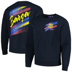 Barcelona Vintage Pullover Sweatshirt -  Navy
