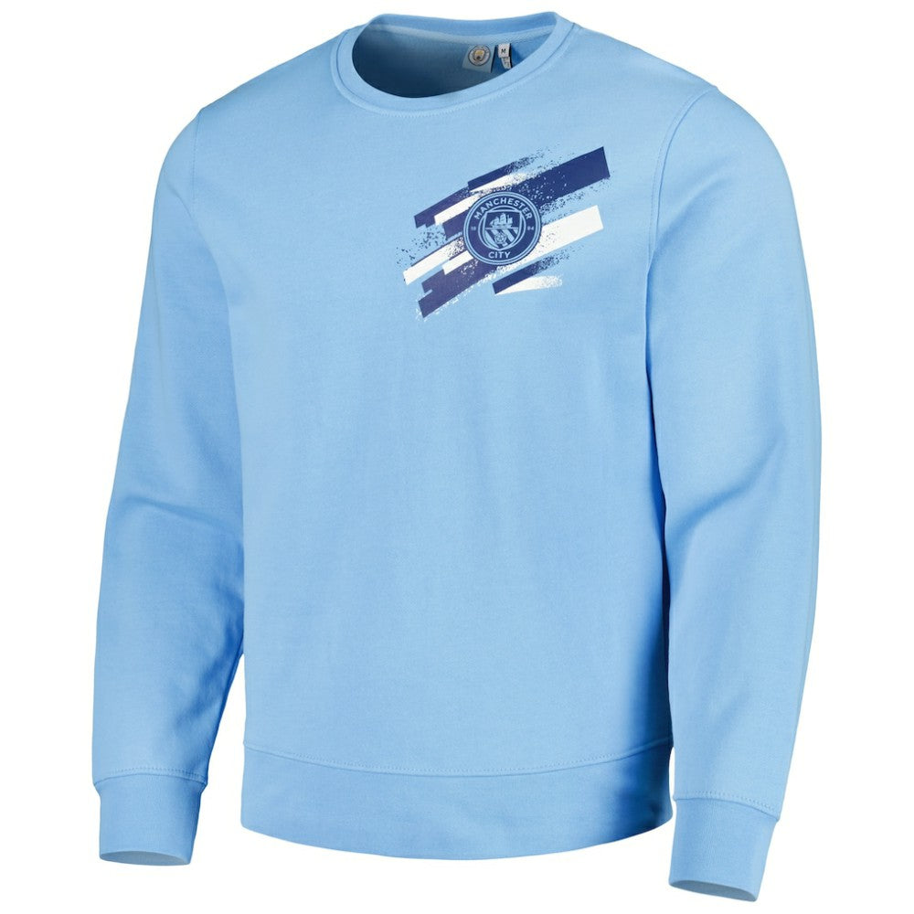 Manchester City Vintage Pullover Sweatshirt -  Light Blue