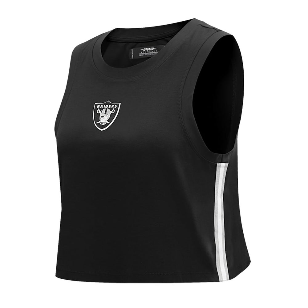 Pro Standard Women's Ombre Wordmark Classic Cropped Tank Top - Las Vegas Raiders