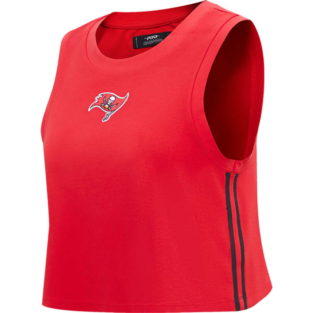 Pro Standard Women's Ombre Wordmark Classic Cropped Tank Top - Tampa Bay Buccaneers