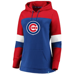 MLB Chicago Cubs Women's Plus Size Colorblock Pullover Hoodie