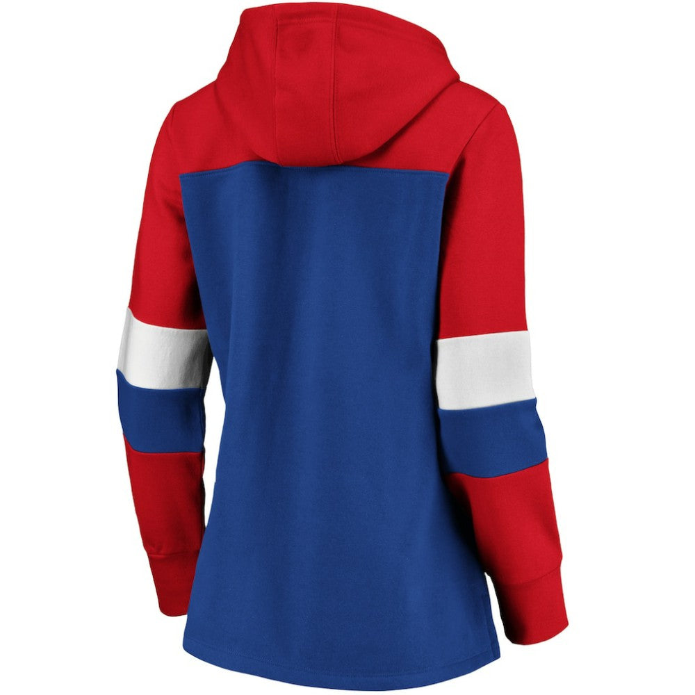MLB Chicago Cubs Women's Plus Size Colorblock Pullover Hoodie