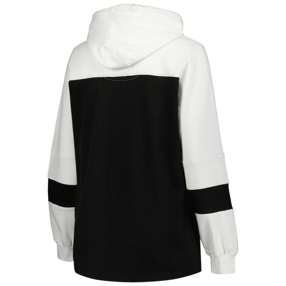 MLB Chicago White Sox Women's Plus Size Colorblock Pullover Hoodie
