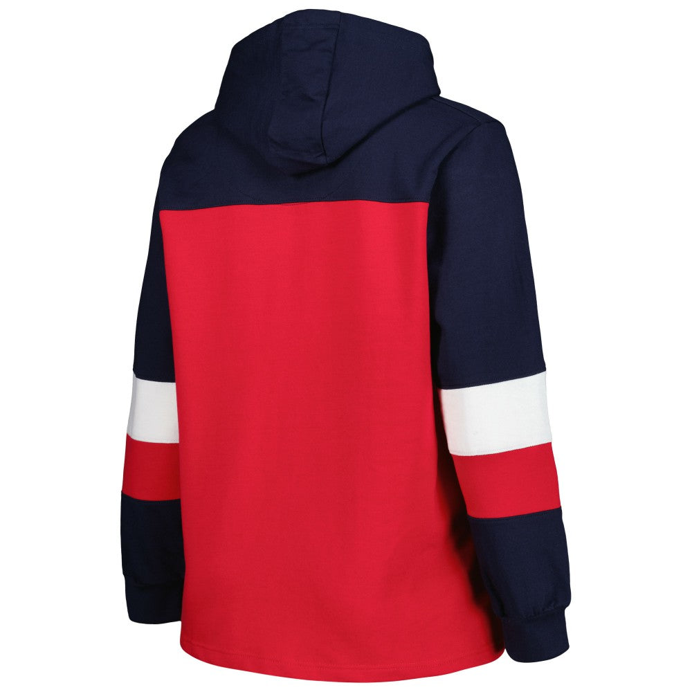 MLB Los Angeles Angels Women's Plus Size Colorblock Pullover Hoodie