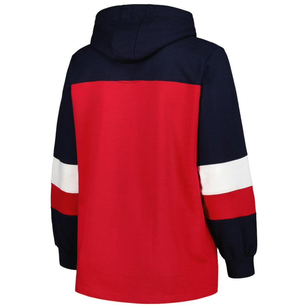 MLB St. Louis Cardinals Women's Plus Size Colorblock Pullover Hoodie