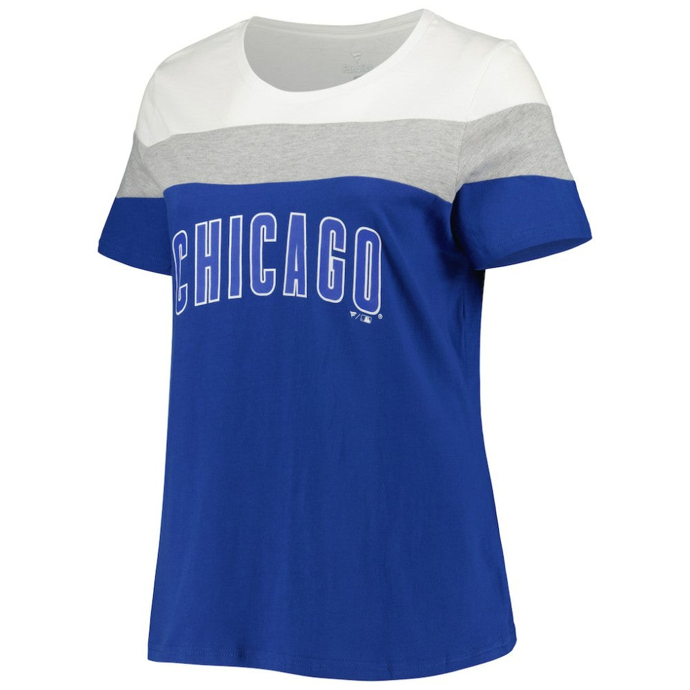 MLB Chicago Cubs Women's Plus Size Colorblock T-Shirt
